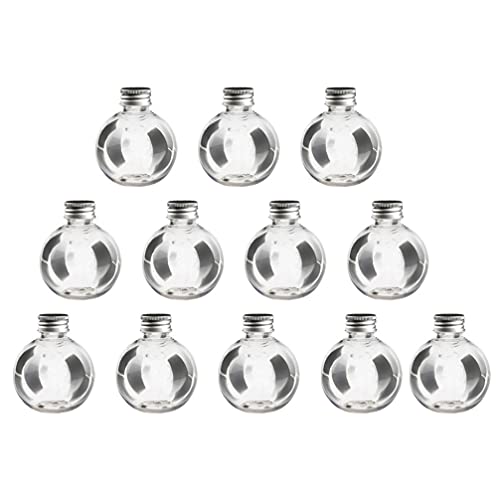 Sewroro Trinkkugel Bonbonglas 150ml 25 Stücke 150 Transparente Birne Flasche Durchsichtige Plastikflasche Birne Form Flasche Befüllbare Behälter Schraubverschluss Leere Flasche (Zufällige von Sewroro