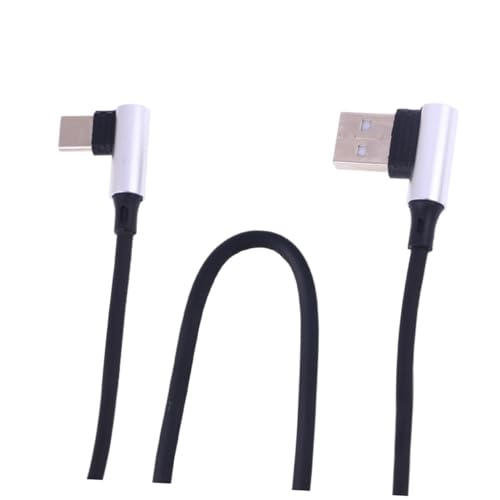 Sewroro USB C Ladekabel Nylon Geflochten Schnellladekabel USB C Datenkabel Kompatibel für Samsung Note Pixel Zuk Tablet Silber von Sewroro