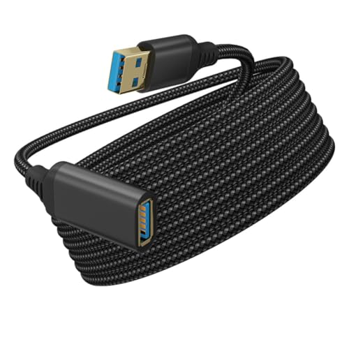 Sewroro USB Verlängerungskabel Nylon Geflochten Hochgeschwindigkeits Datenkabel Kompatibel mit Kamera USB Geräten Robustes Übertragungskabel für PC Drucker und Speichermedien Sewroro USB Verlängerungskabel Nylon Geflochten Hochgeschwindigkeits Datenkabel Kompatibel mit Kamera USB Geräten Robustes Übertragungskabel für PC Drucker und Speichermedien von Sewroro