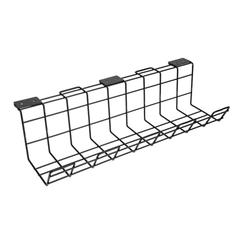 Sewroro Unter tisch Kabelablage Metall Organizer Kabelmanagement Regal für Robustes Kabelhalter Container für Büro und Wohnbereich Einfache Montage Schwarzes Kabelaufbewahrungssystem Sewroro Unter tisch Kabelablage Metall Organizer Kabelmanagement Regal für Robustes Kabelhalter Container für Büro und Wohnbereich Einfache Montage Schwarzes Kabelaufbewahrungssystem von Sewroro