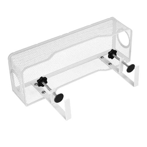 Sewroro Untertisch Kabelhalter Kabelmanagement Ablage aus Verstellbarer Kabel Organizer unter Schreibtisch Robuste Aufbewahrungslösung für Büro Heimkabel Inklusive Montagematerial von Sewroro