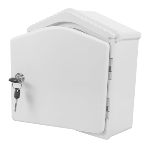 Sewroro Verschließbare Milchbox aus stabilem Kunststoff wandmontierbare Outdoor Aufbewahrungsbox mit Schloss sichere Aufbewahrung für Milchflaschen und Post platzsparend und langlebig Sewroro Verschließbare Milchbox aus stabilem Kunststoff wandmontierbare Outdoor Aufbewahrungsbox mit Schloss sichere Aufbewahrung für Milchflaschen und Post platzsparend und langlebig von Sewroro