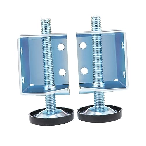 Sewroro Verstellbare Möbelfüße Stahl Nivellierfüße für Schränke und Sideboards Robuste Verstellbare Sockelfüße mit Bodenschutz Geeignet für Möbelbeine von Sewroro