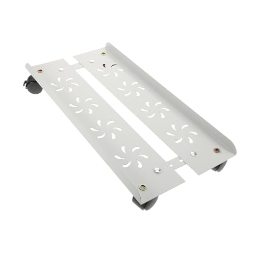 Sewroro Verstellbarer Computer Tower Stand mit Bremsrollen Stabiler CPU Halter für Teppichnutzung Pc Tower Wagen Elegantem Weißmm von Sewroro
