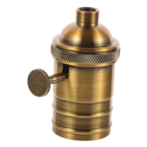 Sewroro Vintage Lampenfassung aus Metall mit Schraubgewinde und Drehknopf Stilvoller Retro lampensockel für DIY Pendelleuchten Langlebig Sicherer Halt Geeignet für Beleuchtung von Sewroro