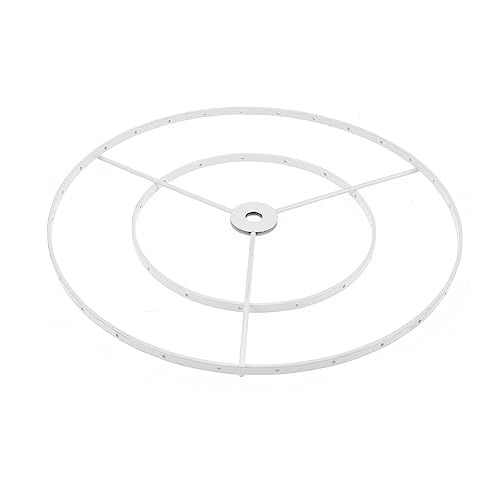 Sewroro Vintage Lampenschirmrahmen Doppelter Ring für DIY Tisch und Deckenleuchten Robuster Eisen Lampenschirmhalter für Gestaltung für Kronleuchter Tischlampen und von Sewroro