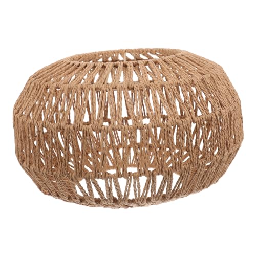 Sewroro Vintage Rattan Lampenschirm Geflochtene Deckenleuchte Lampenabdeckung für Esszimmer Schlafzimmer Bar Stilvolle Pendelleuchte Restaurant Deckenlampe Sewroro Vintage Rattan Lampenschirm Geflochtene Deckenleuchte Lampenabdeckung für Esszimmer Schlafzimmer Bar Stilvolle Pendelleuchte Restaurant Deckenlampe von Sewroro