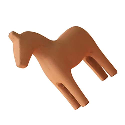 Sewroro Vintage Schwedische Hölzerne Dala Pferd Figur Schwedisch Unvollendetes Holzpferd Figur Statue Skulptur Pferd Dalecarlian Horse Ornamente Skandinavische Hochzeitsgeschenke für Die von Sewroro