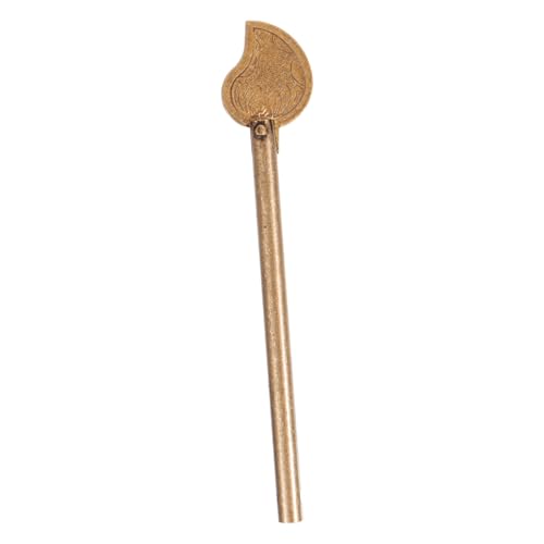 Sewroro Vintage Türschloss mit Dekorativem Verschlussstift Antike Reinem Kupfer Einzigartiger Blattform Einfach zu Montieren für Schränke und Holztüren von Sewroro