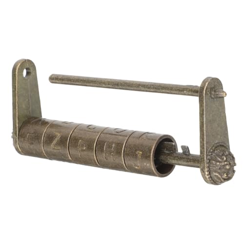 Sewroro Vintage Vorhängeschloss mit Chinesischem Zahlenmechanismus Robustes Zinklegierungsschloss für Schmuckkästchen Holzschränke Möbel und Aufbewahrung Rostfrei Tragbar und Dekorativ Sewroro Vintage Vorhängeschloss mit Chinesischem Zahlenmechanismus Robustes Zinklegierungsschloss für Schmuckkästchen Holzschränke Möbel und Aufbewahrung Rostfrei Tragbar und Dekorativ von Sewroro