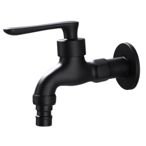 Sewroro Wandmontierter Waschmaschinen Wasserhahn aus Kupfer Schwarzer Retro Einzel Kaltwasserhahn mit Auslauf Schnell Öffnend Geeignet für Mop Pool Badezimmer Küchenbereich Sewroro Wandmontierter Waschmaschinen Wasserhahn aus Kupfer Schwarzer Retro Einzel Kaltwasserhahn mit Auslauf Schnell Öffnend Geeignet für Mop Pool Badezimmer Küchenbereich von Sewroro