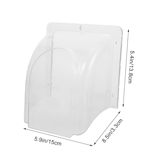 Sewroro Wasserdichte Schutzabdeckung für Zugangskontrollmaschine und Türklingel Robuster Kunststoff Wetterfeste Regenhaube für Außenbereich Einfache Montage Kompatibel Schützt vor Regen von Sewroro
