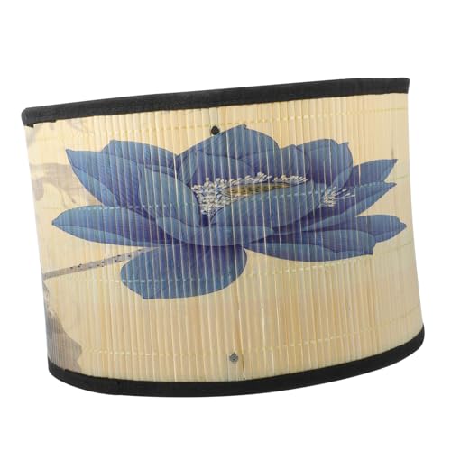 Sewroro Wasserfarben Lotus Lampenschirm Künstlerischer Chinesischer Stil Lampenabdeckung Langlebiger Lampenschirm für Tischlampe Deckenleuchte und Wandleuchte von Sewroro