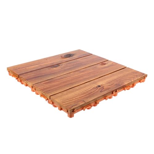Sewroro Wetterfeste Balkonfliese Interlocking Fliesen Outdoor Terrasse Garten DIY Holzoptik Stark Rutschfest Langlebig mit Verstärktem Sockel und Wasserabweisender Oberfläche Sewroro Wetterfeste Balkonfliese Interlocking Fliesen Outdoor Terrasse Garten DIY Holzoptik Stark Rutschfest Langlebig mit Verstärktem Sockel und Wasserabweisender Oberfläche von Sewroro