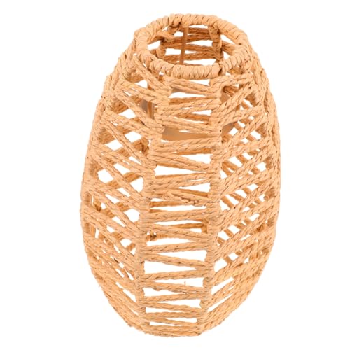 Sewroro Woven Lampenschirm aus Papierseil Retro Stil Runder Lampenschirm für Deckenleuchte Hotel Restaurant Wohnzimmer Rustikale Dekoration Sewroro Woven Lampenschirm aus Papierseil Retro Stil Runder Lampenschirm für Deckenleuchte Hotel Restaurant Wohnzimmer Rustikale Dekoration von Sewroro