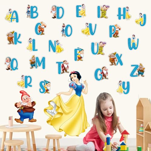 Seyal® Wandtattoo Schneewittchen und die sieben Zwerge A-Z Alphabet von Seyal