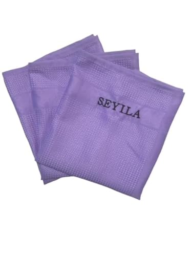 Angebot Original Seyila Hochsaugfähige Reinigungstücher 3 er Set/Streifenfreie Reinigung für Fenster,Auto, Küche, Bad und mehr – Putztuch – Zaubertuch - Geschirrtuch 40x60 cm aus Microfaser lila von Seyila Home