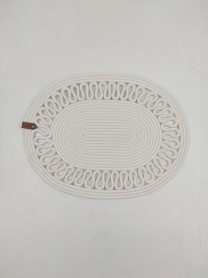 Seyila Home Platzset Hochwertige Seyila Platzsets Jute und Baumwollseil geflochten, (Set), Untersetzer, Tischdecke,Tischdeko,Decke,Platzset von Seyila Home