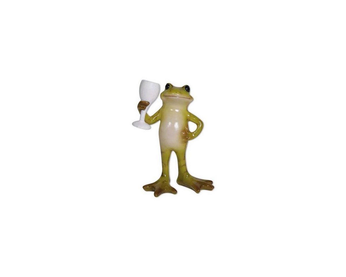 Seyko-Geschenke Dekofigur 091145 - Frosch Paulchen stößt an, 7 cm (1tlg), Perfekt für jeden Anlass von Seyko-Geschenke