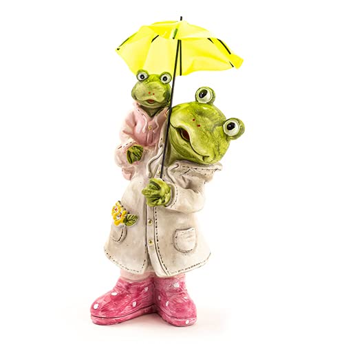 Seyko Frosch mit Kind, Froschfigur, Froschpaar, Gartenfigur 24cm von Seyko