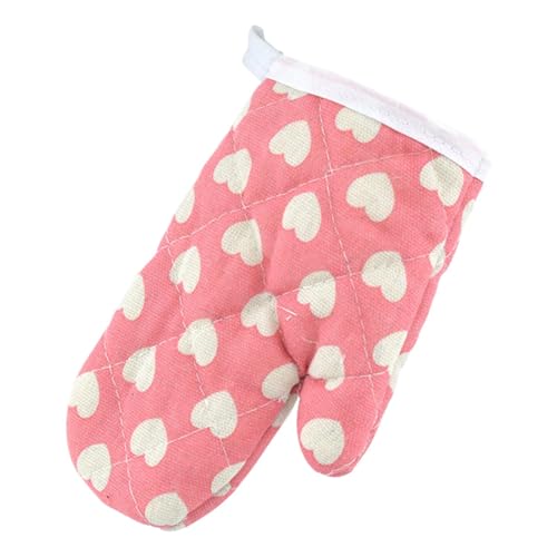 Seyrnicay Kinder Ofenhandschuhe | Hitzebeständig - Anti Verbrühung Kochhandschuhe für Mädchen in Pink aus Polyester, 100% Polyester, 17,5 x 12 cm, 1 x Kinder-Ofenhandschuh von Seyrnicay