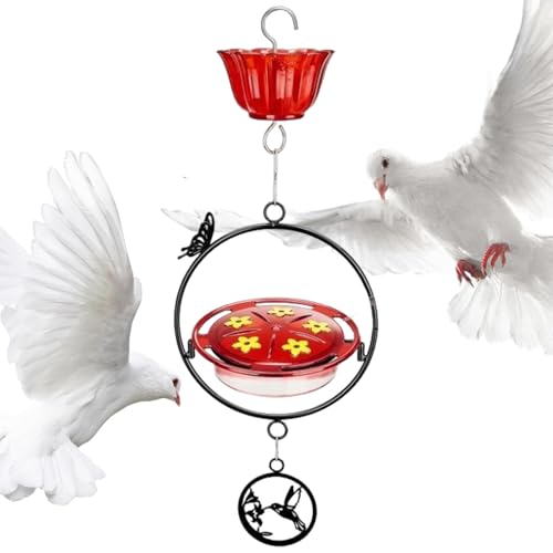 Seyrnicay Outdoor Metall Futterspender Vintage Tier Vogelfutterspender Rostfrei Heavy Duty Futterhalter für Outdoor Garten Kunst Terrasse Fenster Balkon Rasen Hinterhof von Seyrnicay