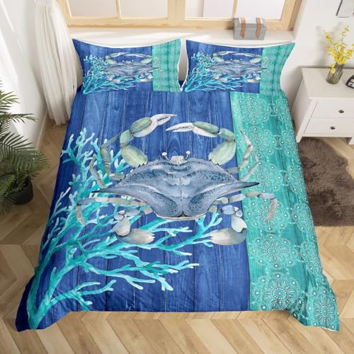 Sezhiqeu Krabbe Koralle Bettwäsche 140x200, 3D Muster Weich Mikrofaser Winter Bettwäsche-Sets Leben Im Meer Bettbezug + 2 Kissenbezug 80x80 cm mit Reißverschluss E1322 Sezhiqeu Krabbe Koralle Bettwäsche 140x200, 3D Muster Weich Mikrofaser Winter Bettwäsche-Sets Leben Im Meer Bettbezug + 2 Kissenbezug 80x80 cm mit Reißverschluss E1322 von Sezhiqeu