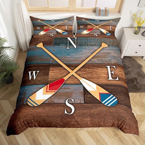 Sezhiqeu Ruder Bettwäsche 135x200, 3D Muster Weich Kuschelig Mikrofaser Bettwäsche Set Rudern Bettbezug + 2 Kissenbezug 80x80 cm mit Reißverschluss E-3817 Sezhiqeu Ruder Bettwäsche 135x200, 3D Muster Weich Kuschelig Mikrofaser Bettwäsche Set Rudern Bettbezug + 2 Kissenbezug 80x80 cm mit Reißverschluss E-3817 von Sezhiqeu