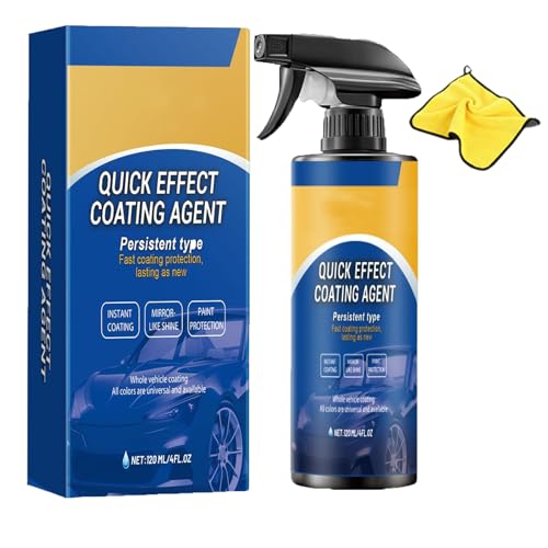 Quick Effect Coating Agent,Advanced Car Quick-Acting Coating Agent Spray,Schnellwirkende Autobeschichtungsspray,3 In 1 Fortschrittliches Auto-Schnellbeschichtungsspray,Quick Effect (1Stücke) von Sfbnjr