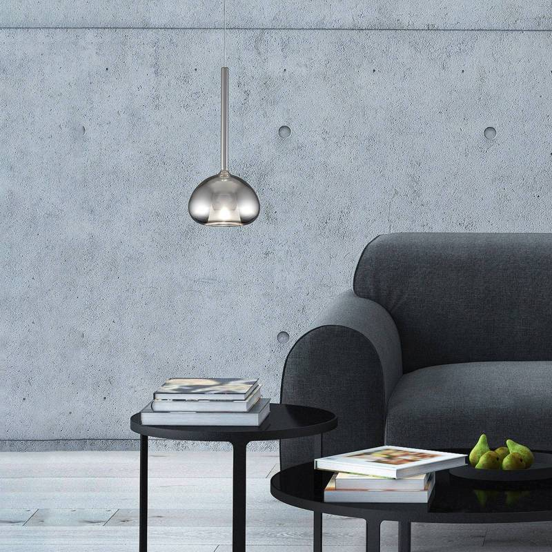 Glas-Hängeleuchte Beba, 1-flammig in Chrom Glas-Hängeleuchte Beba, 1-flammig in Chrom von URBAN by Sforzin