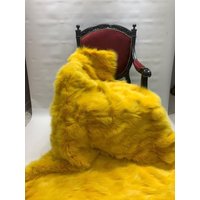 Top-Qualität Echt Fuchs Pelz Werfen, Schöne Farbe Decke, Fell Tröster, Pelzdecke, Passende Kissen Erhältlich, Perfektes Geschenk von Sfurs