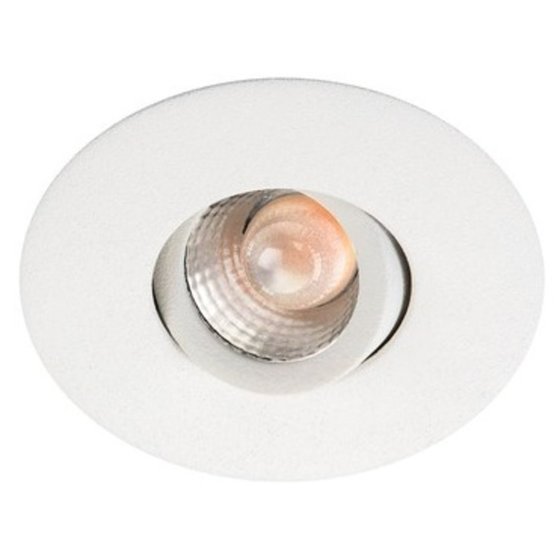 SG LIGHTING - LED-Einbaudownlight 4W Nano Tilt 3000K A ws 1LED 240lm Alu mt elektr IP44 hglz von Sg Lighting