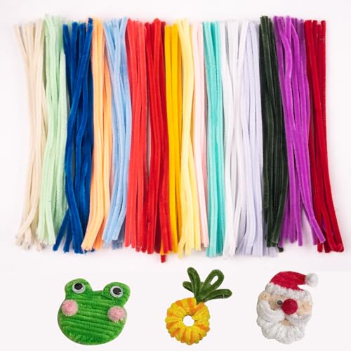 320 Stück pfeiffenputzer,pfeifenreiniger bunt,chenilledraht pipe cleaner,40 farben pfeifenputzer,pfeifenputzer blumen set,für basteln und dekorieren von Sgehai