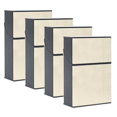 zigaretten schachteln,manuelles drücken Öffnen deckel zigaretten box aluminium+kunststoff,zigarettenbox metall,zigarettenetui damen mann,für zigarettenetui 20 zigaretten (4-gold) von Sgehai