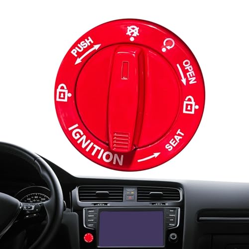 Sghtil Abdeckung des Auto-Startknopfs, drücken Sie die Abdeckung des Startknopfs | Schutzabdeckung des Motorknopfs aus Legierung | Innendekoration für Erwachsene von Sghtil