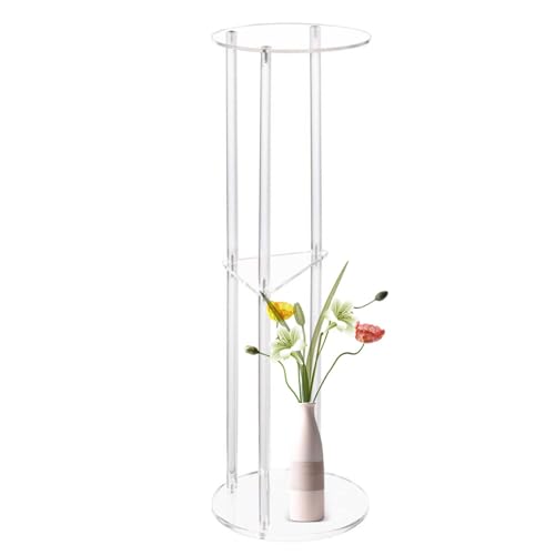 Sghtil Acryl Beistelltisch mit 3 Ebenen, runder Beistelltisch aus transparentem Acryl, Ecktische | 3-stufiger Acryl-Tisch für Sofa, Wohnzimmer, Nachttisch, Schlafzimmer Sghtil Acryl Beistelltisch mit 3 Ebenen, runder Beistelltisch aus transparentem Acryl, Ecktische | 3-stufiger Acryl-Tisch für Sofa, Wohnzimmer, Nachttisch, Schlafzimmer von Sghtil