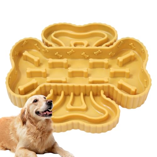 Sghtil Anti-Kolester-Napf für Hunde, Katzennapf mit Saugnapf | sicherer Lecknapf für Welpen und ältere Hunde für den Innen- und Außenbereich mit Langeweile von Sghtil