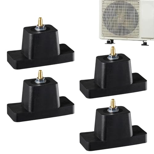 Sghtil Anti-Vibrations-Pads – 4 Stück Akustik-Isolierung Kompressor – Matte zur Geräuschreduzierung gegen Vibrationen für Poolpumpe, Klimaanlage, Generator von Sghtil