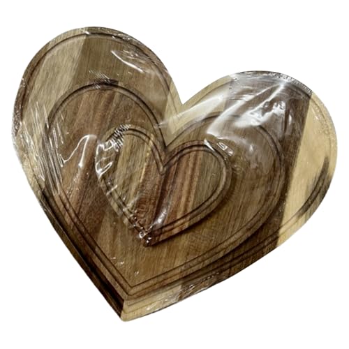 Sghtil Aufschnittbrett Herzform, Schneidebrett in Herzform | Serviertablett aus Holz, Rustic Aesthetic Cutting Board Multi-Funktions-Küchen-Serving-Tablett für Party Sghtil Aufschnittbrett Herzform, Schneidebrett in Herzform | Serviertablett aus Holz, Rustic Aesthetic Cutting Board Multi-Funktions-Küchen-Serving-Tablett für Party von Sghtil