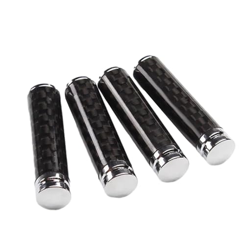 Sghtil Auto Türschloss Knauf Knauf Kit für Autotürschloss | 4x Set Auto Carbon Fiber Lock Pins Abdeckungen Türschloss Türschloss Set von Sghtil