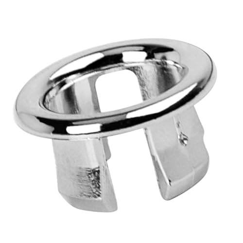 Sghtil Badezimmer-Überlauf-Ablaufabdeckung, Waschbecken-Überlaufring, Überlauf-Abdeckringe, Locheinsatz, 22–24 mm doppellagige runde Überlauf-Lochkappen für Waschbecken von Sghtil