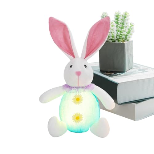 Sghtil Beleuchteter Osterhase aus Plüsch | beleuchteter Osterhase | LED beleuchteter Plüschhase | Handgemachte Ostertischdeko mit Hase für Sghtil Beleuchteter Osterhase aus Plüsch | beleuchteter Osterhase | LED beleuchteter Plüschhase | Handgemachte Ostertischdeko mit Hase für von Sghtil
