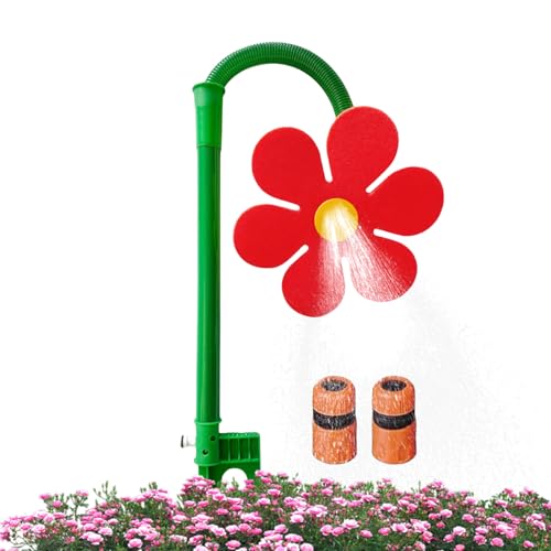 Sghtil Blumenregner Und Gießbrause | Lustiger Tanzender Gartenregner Wasserspielzeug,360 Grad Rotierendes Bewässerungssystem Sommer Spielzeug Für Garten Hof Wasserspaß von Sghtil