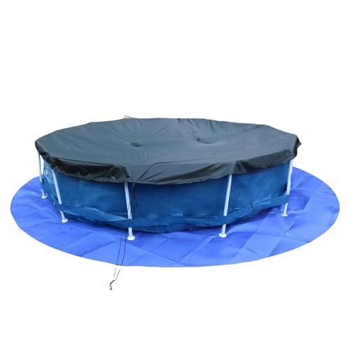 Sghtil Bodenmatte für Pool – runde Schutzmatte für Liner, verstärkter Unterboden, dick, für Möbel, Boote und Poolboden von Sghtil