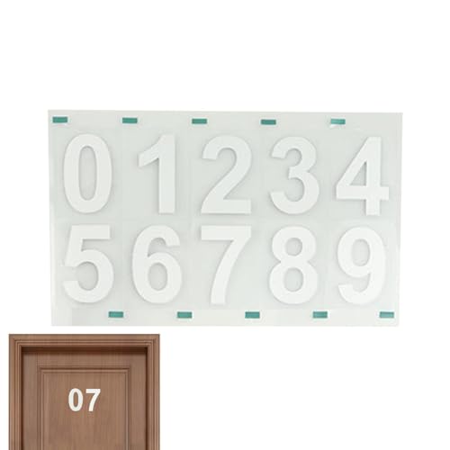Sghtil Briefkastennummer-Aufkleber, reflektierender Aufkleber mit Adressnummern, wasserfest, von Sghtil