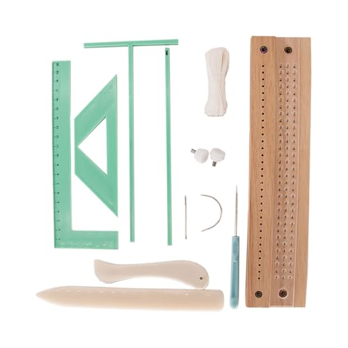 Sghtil Buchbindeset - Holz-Buchbinde-Lochwerkzeug | Nähzubehör Bindemanual Für Aktenordner, Lehrer, Erwachsene Und Studenten Papier Handarbeiten Scrapbooking Notizbücher von Sghtil
