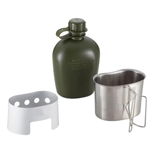 Sghtil Camping Tee Wasserkocher - Camping Topf,Leichte Edelstahl Faltbare Reisebecher für Wandern Kochen Tee Kaffee Picknick von Sghtil