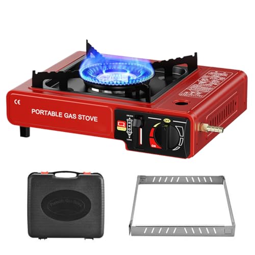Sghtil Campingkocher - Tragbarer Kocher,Outdoor Kocher 2 in 1 Campingkocher Tragbarer Grillkocher für Picknick Camping Abenteuer Tischkocher Wanderkocher von Sghtil