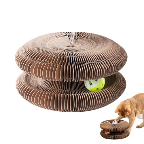 Sghtil Cat Scratcher, Cat Scratch Board, Organ, faltbar, magnetisch, mit Glocke – recycelbare Katzenwelt, psychisches und körperliches Spielzeug, interaktiv, für den Gebrauch zu Hause Sghtil Cat Scratcher, Cat Scratch Board, Organ, faltbar, magnetisch, mit Glocke – recycelbare Katzenwelt, psychisches und körperliches Spielzeug, interaktiv, für den Gebrauch zu Hause von Sghtil