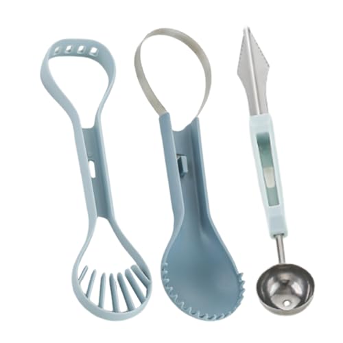 Sghtil Das Kugellöffel-Set für Wassermelone – Kugelwerkzeug aus Edelstahl für Obst, Küchenzubehör, leichte Wassermelonenschneidehilfe für Camping, Picknick von Sghtil
